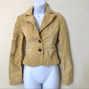 Guess Jeans Vintage Nude Corduroy Jacket Small